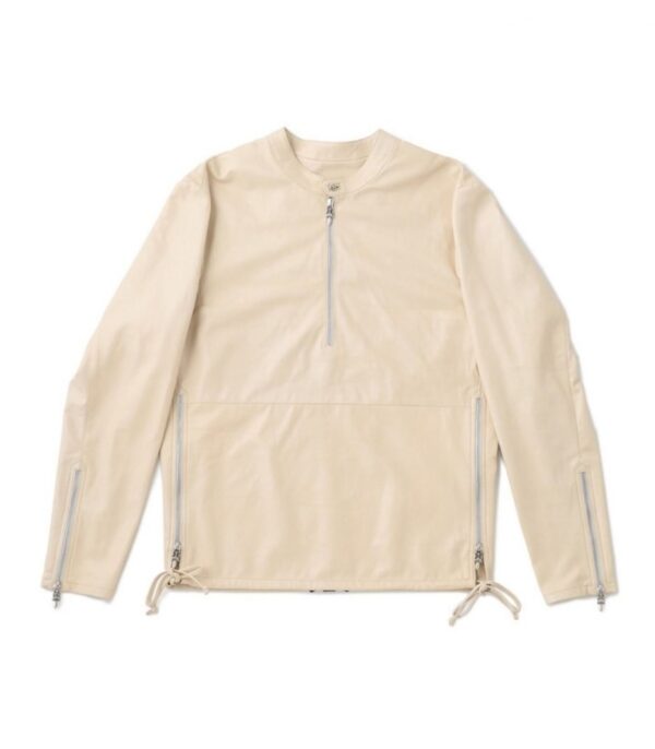 Chrome Hearts x Dover Street Market Ginza Cemetary Spine Leather Jacket – Beige