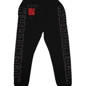 NeverBrokeAgain Vlone Hauted Sweatpant – Black