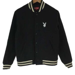 PLAYBOY Varsity Jacket -Black