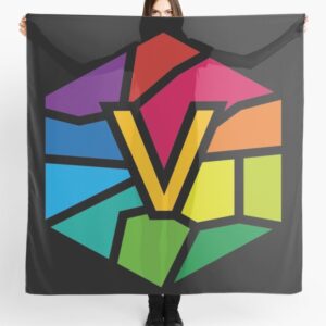 Vlone Multi Color Printed Scarf