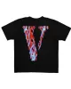 Skully Red Flame T-Shirt – Black