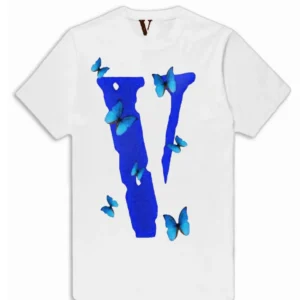 Vlone Blue Butterfly T-Shirt