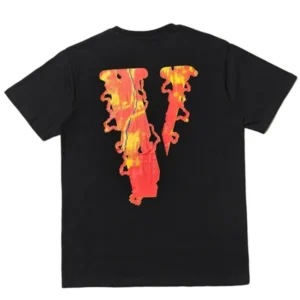 Vlone Flame Skull Tee Shirt