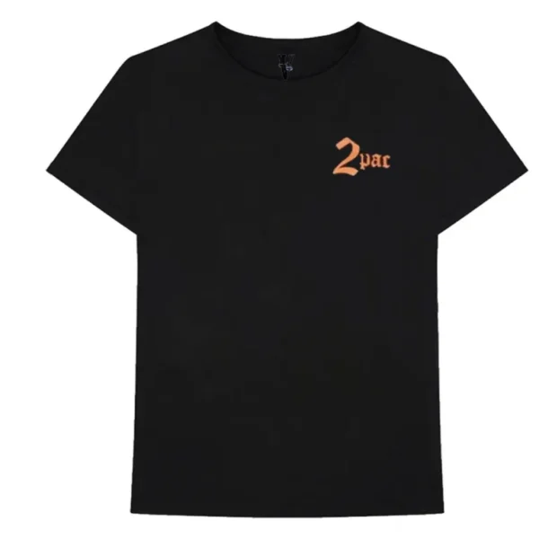 Vlone x Tupac Cross Black T-Shirt
