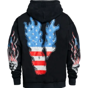 Vlone Flag Zip Up Hoodie