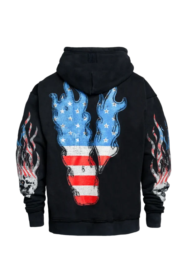 Vlone Flag Zip Up Hoodie